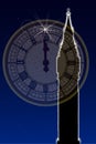 Big Ben New Years Clock Face