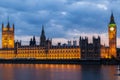 Big Ben Night London Royalty Free Stock Photo