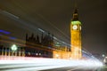 Big Ben at Night in London Royalty Free Stock Photo