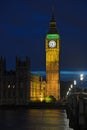 Big Ben at nightfall, London, England, UK Royalty Free Stock Photo