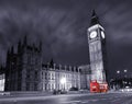 Big Ben and red double decker bus Royalty Free Stock Photo