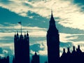 Big Ben silhouette Royalty Free Stock Photo
