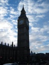 Big Ben silhouette Royalty Free Stock Photo