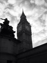 Big Ben silhouette Royalty Free Stock Photo