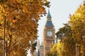 Big Ben in sunny autumn day