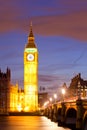 Big Ben sunset twilight Royalty Free Stock Photo