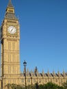 Big Ben at sunshine with blue sky Royalty Free Stock Photo