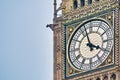 Big Ben tower clock at London, England Royalty Free Stock Photo