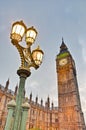 Big Ben tower clock at London, England Royalty Free Stock Photo