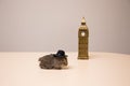 Big Ben tower and cute and funny guinea pig Royalty Free Stock Photo
