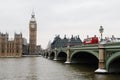 Big Ben and traditional London double-decker bus