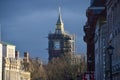 Big Ben under renovation with scaffolding, London, UK Royalty Free Stock Photo
