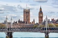 Big Ben and Victoria tower of Houses of Parliament, London, UK