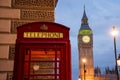 Big Ben and Westminster abbey in London, England Royalty Free Stock Photo