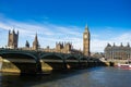 Big Ben and Westminster abbey in London, England Royalty Free Stock Photo