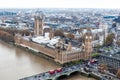 Big Ben and Westminster bridge in London Royalty Free Stock Photo