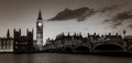 Big Ben and Westminster at dusk, London, UK. Royalty Free Stock Photo