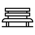 Big bench icon, outline style Royalty Free Stock Photo