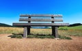 Big bench in village Klastor pod Znievom - Slovakia Royalty Free Stock Photo