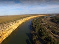 Big Bend on Murray River near Nildottie Royalty Free Stock Photo