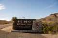 Big Bend National Park Entry Sign