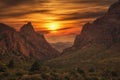 Big Bend National Park Mountain Sunset Royalty Free Stock Photo