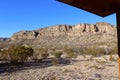 Big bend national park porch view Royalty Free Stock Photo