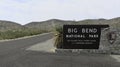 Big Bend National Park Sign Royalty Free Stock Photo