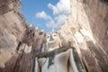 Big biddha statue in temple ruins of wat si chum sukhothai,Thailand