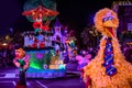 Big Bird and Bird in Sesame Street Christmas Parade at Seaworld 36 Royalty Free Stock Photo