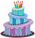 Big birthday cake Royalty Free Stock Photo