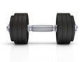 Big black dumbells Royalty Free Stock Photo