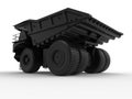 Big black mining truck