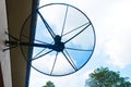 Big Black Satellite Dish Royalty Free Stock Photo