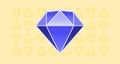 Big Blue Diamond Royalty Free Stock Photo