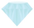 Big blue diamond, icon Royalty Free Stock Photo