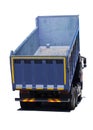 Big blue dump truck isolated Royalty Free Stock Photo