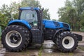 Big blue new tractor Royalty Free Stock Photo