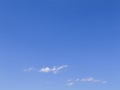 Big blue sky with little white clouds Royalty Free Stock Photo