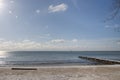 Big Blue Sky Sunny Winter Lake Landscape Royalty Free Stock Photo