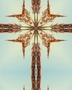 Big Bluestem cross2 Royalty Free Stock Photo