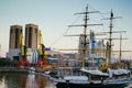 Big boat parked in Rio de La Plata