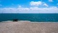 Big boat swimming on a Michigan Lake Royalty Free Stock Photo