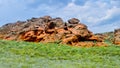 Big Bogdo mountain. Russia. Astrakhan Royalty Free Stock Photo