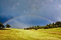Big bold beautiful rainbow for all to see Royalty Free Stock Photo