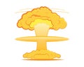 Big Bomb Explosion Illustration Royalty Free Stock Photo