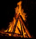 Big bonfire Royalty Free Stock Photo