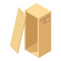 Big box icon, isometric style Royalty Free Stock Photo