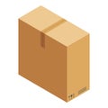 Big box icon, isometric style Royalty Free Stock Photo