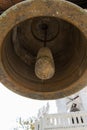 big brass bell in asian temple